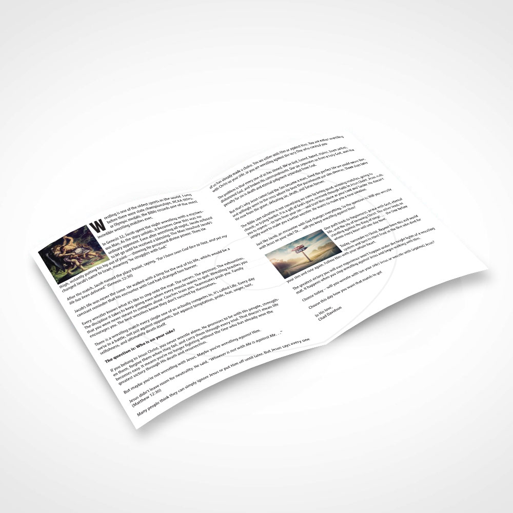 Wrestling With Jesus tract